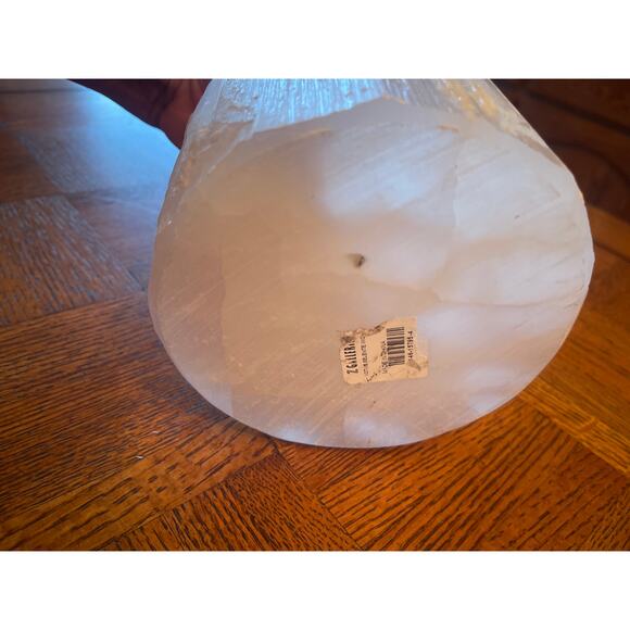 Z GALLERIE SELENITE RAW EDGE CANDLE HOLDER - Picture 5 of 5